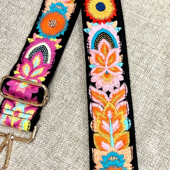 Guitar Straps Crossbody Bag Strap NWOT Embroidered 🎁 gift ready🎁 - Picture 6 of 11